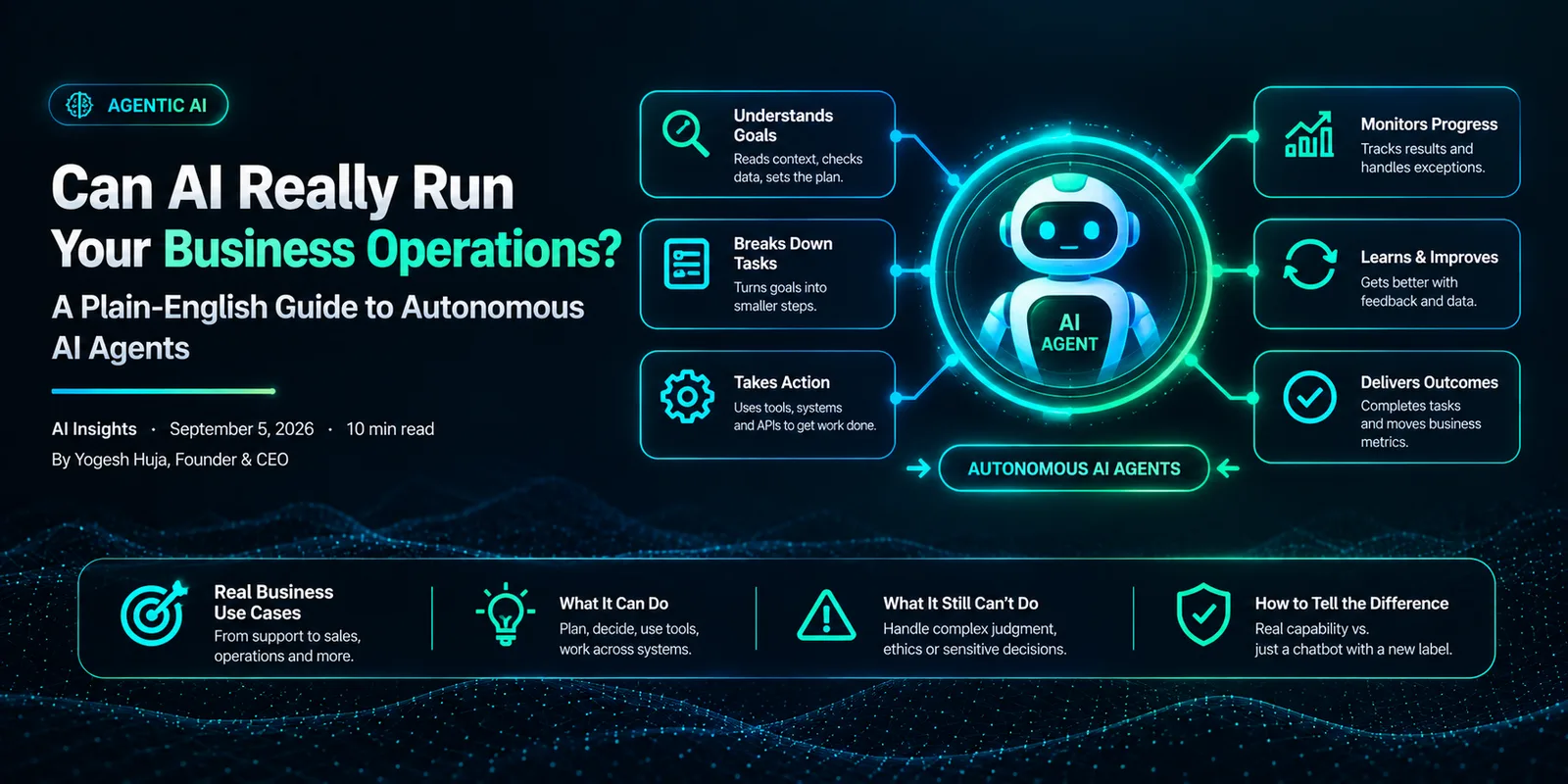 Can AI really run your business operations — the agentic AI loop of understanding goals, breaking down tasks, taking action, and delivering outcomes