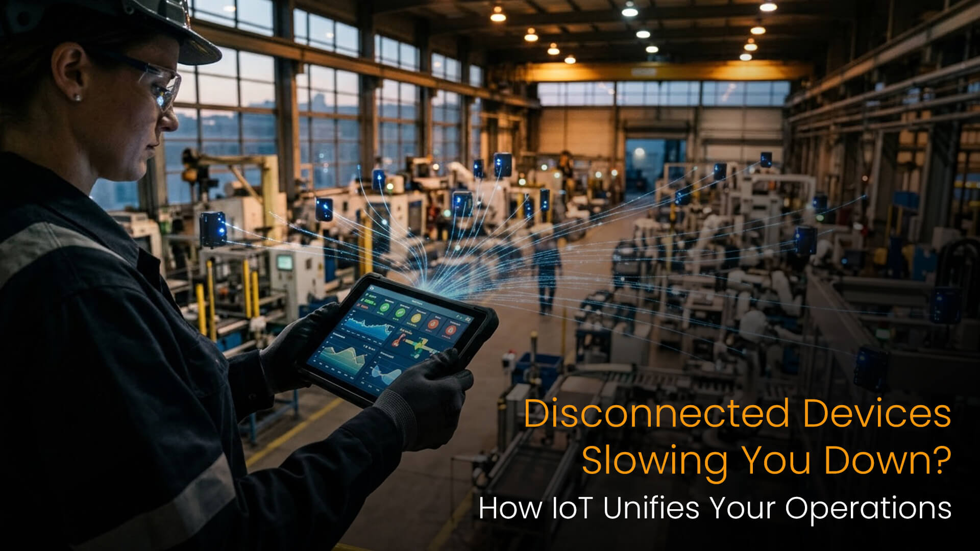 Disconnected devices slowing down operations — how IoT unifies machines, systems and sites into one live view