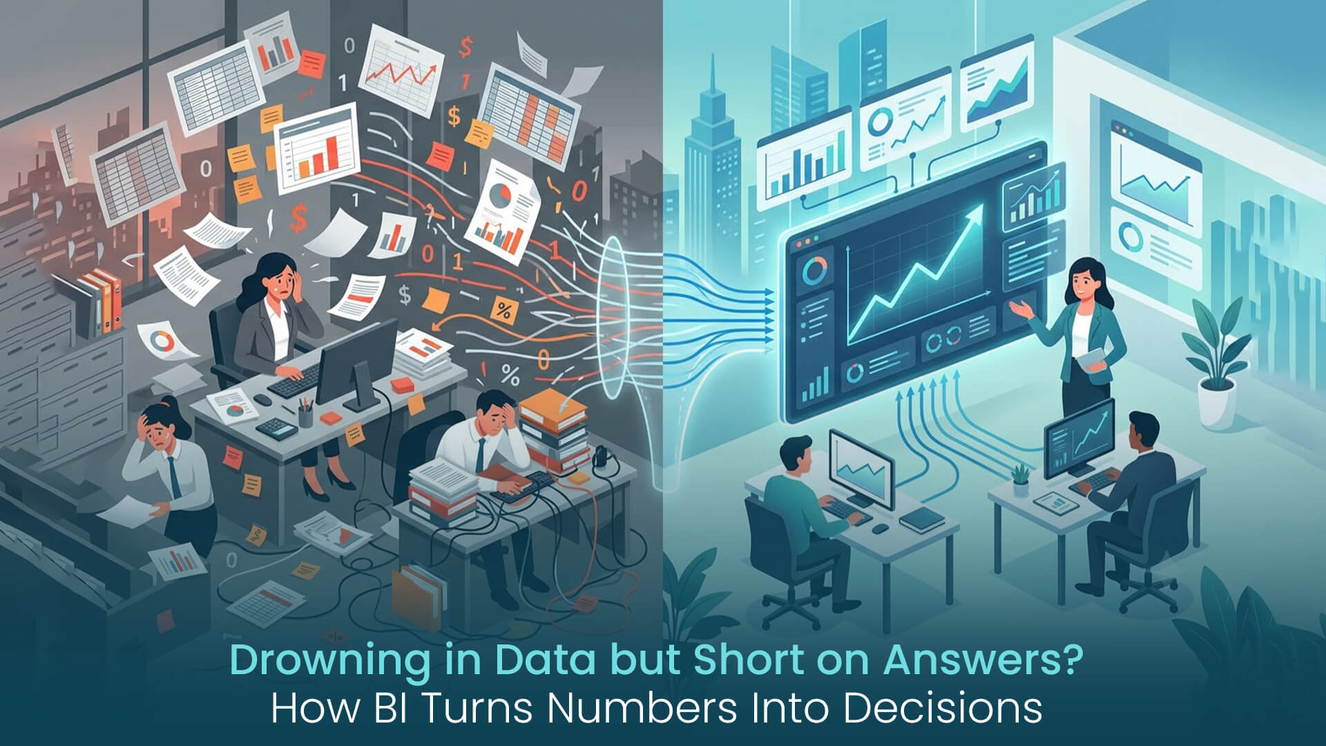 Drowning in data but short on answers — how business intelligence turns scattered numbers into decisions